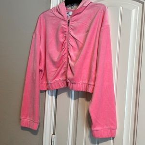 Juicy Couture Rouched Pink XL Women’s Long Sleeve Hoodie